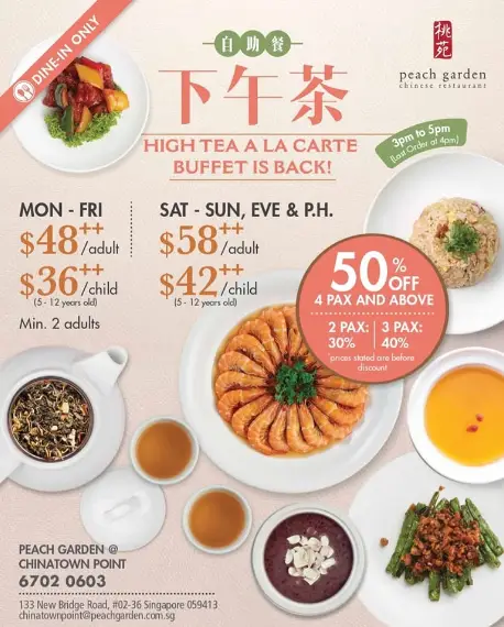 PEACH GARDEN SINGAPORE MENU